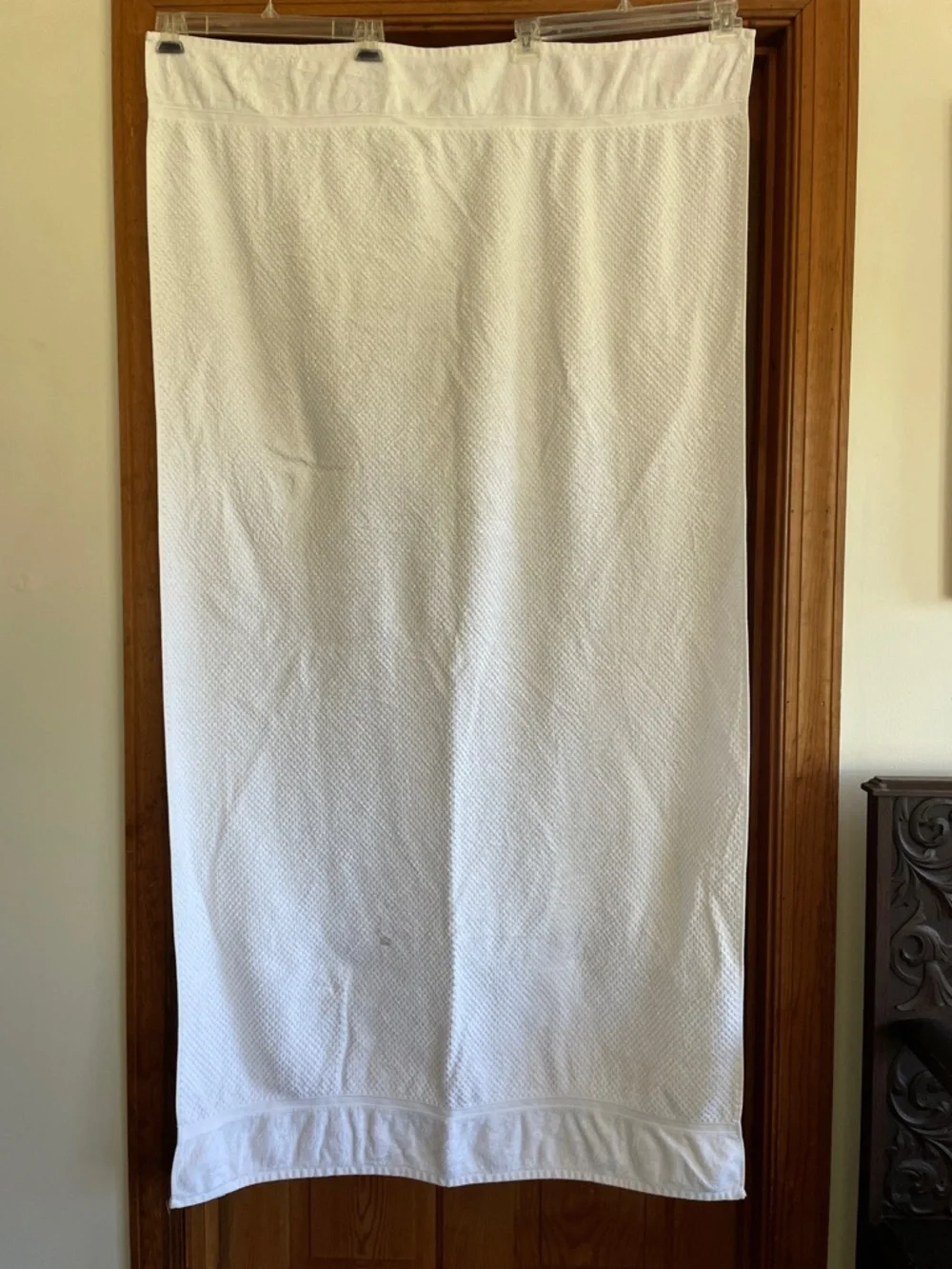 THRESHOLD White Cotton Waffle Weave Bath Sheets Set of 2